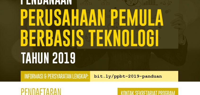 Pendaftaran Pendanaan Perusahaan Pemula Berbasis Teknologi (PPBT) 2019