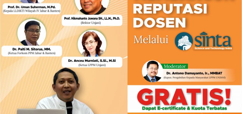 LPPM UNJANI- Membangun Reputasi Akademik Dosen melalui Science and Technology Index(SINTA)