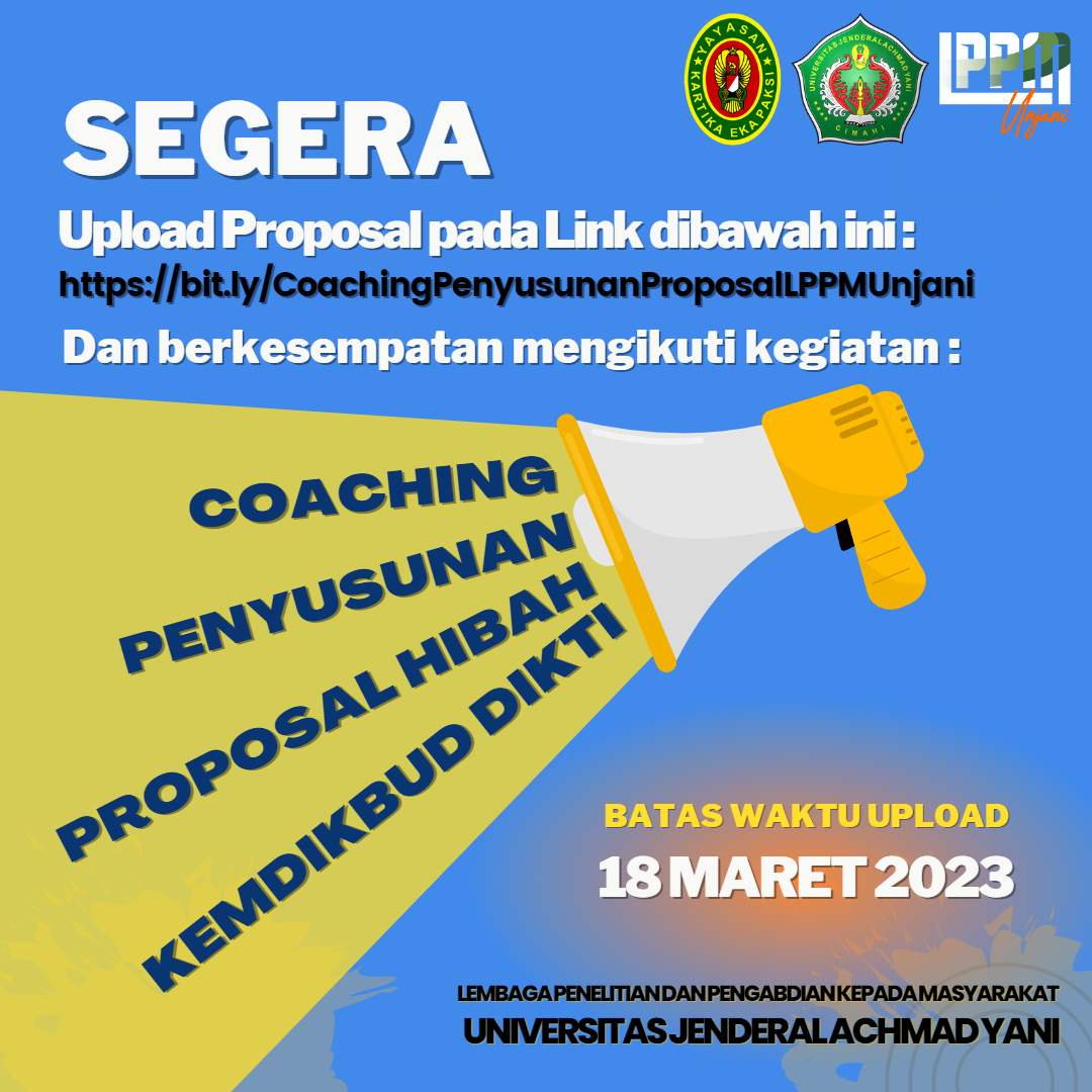 Coaching Penyusunan Proposal Hibah Kemdikbud Dikti Tahun 2023 – LPPM UNJANI