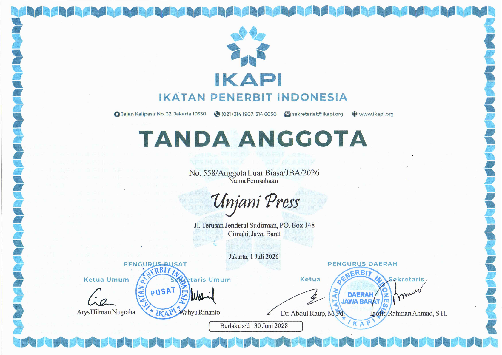 tanda anggota ikapi 1